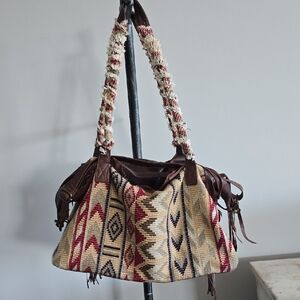 Free People Distressed Boho Duffle Bag